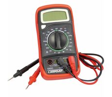 Carpoint Digitalmultimeter im Schutzgehäuse - Messung von Spannung / Strom / Dioden / Widerstand / AC/ DC