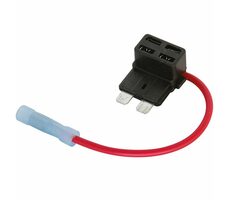 Carpoint MiDi-Flachsicherungshalter mit Abzweig/Bypass 12V 16A - zum Anschluss anderer Geräte