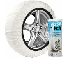 ISSE Schneeketten (L) / Textilärmel Easy Sock - Größe L / Paneuropäischer Standard für den Bergbereich