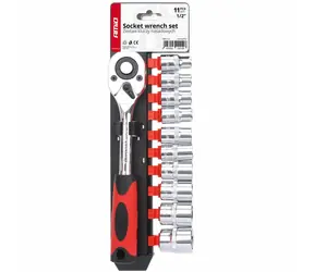 AMiO Gola Ratschen- und Muttern-Set 1/2 Zoll 10-24 mm - 11-teiliges Set