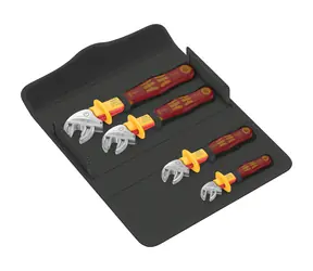 Wera 6004 Joker VDE 4 Set 1 / Verstellbarer Maulschlüsselsatz / 7 bis 19mm / 1/4" bis 3/4"