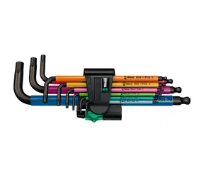 Wera 950/9 Hex PLUS Multicolour 1 / Inbusschlüsselsatz / 9-teilig