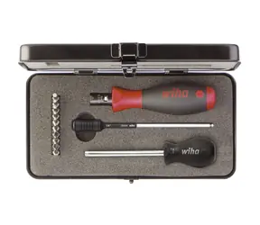 Wiha 26893 Drehmomentschraubendreher-Set TorqueVario-S / 0,8-5,0 Nm / 14-teilig