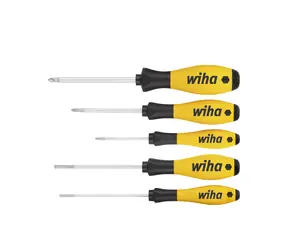 Wiha 27252 SoftFinish ESD-Schraubendreher-Set / 5 Schraubendreher