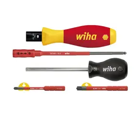 Wiha 38074 Drehmomentschraubendreher-Set TorqueVario-S Elektrisch / 0,8-5,0 Nm / 5-teilig