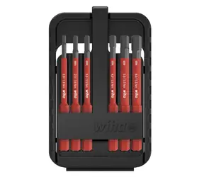 Wiha 43156 SlimBit Elektro-Bit-Satz / 6 Bits / Sechskant