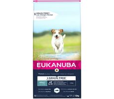 Eukanuba Adult Small & Medium Breed - Ocean Fish 12 kg / Hundetrockenfutter / für ausgewachsene kleine und mittelgroße Rassen