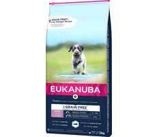 Eukanuba Grain Free Puppy L-XL - Ocean Fish 12 kg / Hundetrockenfutter / für Welpen großer und riesiger Rassen