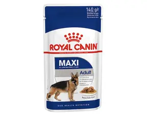 Royal Canin Maxi Adult in Sauce 10 x 140 g / Beutel für Hunde / Hunde großer Rassen (26-44 kg) / 15 Monate bis 8 Jahre