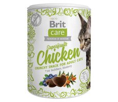 Brit Care Katzensnack Superfruits Huhn 100 g / Leckerli mit Zusatz von „Superfruits“, getreidefrei zum Sterilisieren 