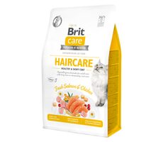 Brit Care Cat Grain-Free Haircare Healthy & Shiny Coat 400 g / Komplettfutter für ausgewachsene Katzen mit anspruchsvoller Fellpflege