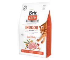 Brit Care Cat Grain-Free Indoor Anti-Stress 400 g / Alleinfuttermittel für ausgewachsene Katzen ab 12 Monaten