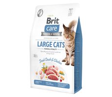 Brit Care Cat Grain-Free Großkatzen Power & Vitality 2 kg / Alleinfuttermittel für ausgewachsene Katzen großer Rassen