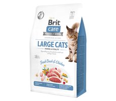 Brit Care Cat Grain-Free Großkatzen Power & Vitality 400 g / Alleinfuttermittel für ausgewachsene Katzen großer Rassen