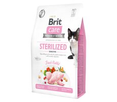 Brit Care Cat Grain-Free Sterilised Sensitive 2 kg / Alleinfuttermittel für ausgewachsene und sterilisierte Katzen 