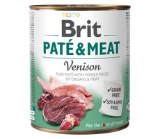 Brit Paté & Meat Wild 800 g / Dose für Hunde / 70 % Wild und Huhn / Reine Fleischpastete mit Eingeweidestücken und Fleisch
