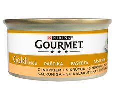 PURINA GOURMET GOLD Pastete Truthahn 85 g / Dosenfutter für Katzen