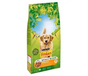 PURINA Friskies Vitality Balance - mit Reis, Huhn und Karotten für ausgewachsene Hunde / 15 kg