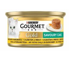 PURINA GOURMET GOLD Huhn mit Karotten 85 g / Dosenfutter für Katzen