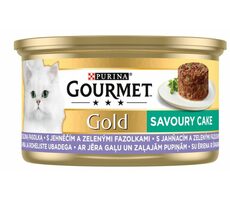 PURINA GOURMET GOLD Lamm mit Bohnen 85 g / Dosenfutter für Katzen