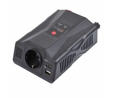 Technaxx TE24 Spannungswandler / 300W / Eingang 12V DC / 1x 230V / 2x USB