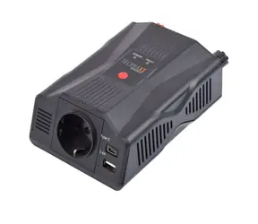 Technaxx TE24 Spannungswandler / 300W / Eingang 12V DC / 1x 230V / 2x USB
