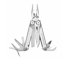 Leatherman Curl Multitool mit Nylonetui Silber / Multitool / 15 Werkzeuge / 212 g