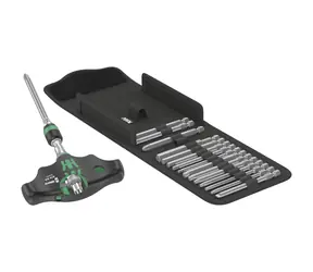 Wera Kraftform Kompakt 400 RA Metrisches Set 1 / Ratschenschraubendreher / 1/4" / 16 Bits