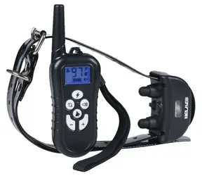 HELMER TC 21 schwarz / Elektronisches Trainingshalsband für Hunde / Reichweite 500 m / Umfang 65 cm / IP67