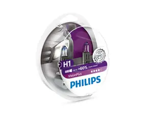 Philips H1 VisionPlus 12V 55W 2 Stück / Autobirne / Fassung P14,5S