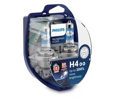 Philips H4 RacingVision GT200 12V 60/55W 2 Stück / Autobirne / Fassung P43t-38