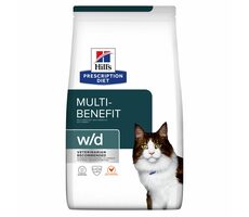Hill&#39;s PD Multi-Benefit Feline w/d 3 kg / Granulat für Katzen / mit Huhn / Blutzuckerregulierung und gesunde Verdauung