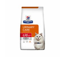 Hill&#39;s PD Feline c/d Urinary Care Multicare Stress 3 kg / Granulat für Katzen / Hühner / Schotensteine