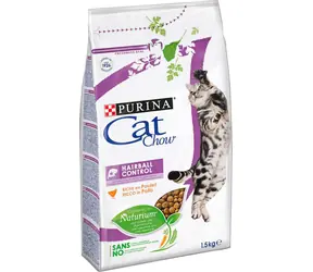 PURINA Cat Chow Haiball Controll 1,5 kg / Futter für ausgewachsene Katzen / gegen Trichobezoar 