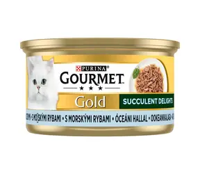 PURINA GOURMET GOLD Succulent Delights Meeresfisch 85 g / Dosenfutter für Katzen / mit Meeresfisch