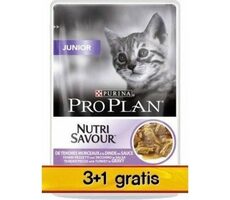 PURINA Pro Plan Junior Truthahn 85g 3+1 / Beutel für Katzen / für Kätzchen / Truthahngeschmack