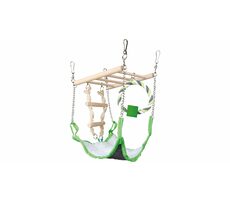 TRIXIE 6298 Hängeleiter mit Bett und Baumwollring für Nagetiere
