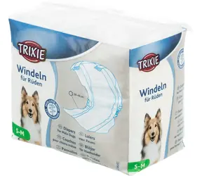 TRIXIE 23641 Papierwindeln für Hunde SM 30-46 cm 12 Stk