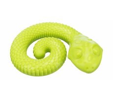 TRIXIE 34950 Snack-Schlange 18 cm grün / Schlange für Leckereien / TPR