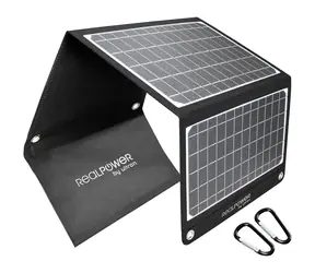 RealPower SP-22E / Solarpanel / 22 W / USB-A & USB-C / IPX5