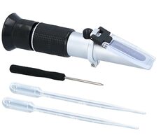 KS Tools Refraktometer / Gerät zur Prüfung von Elektrolyt-, Frostschutz- und AdBlue-Additiven