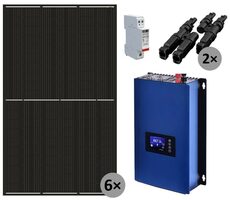 Solarmi GridFree 2000M / Solarkraftwerk / 2kW GTIL Wechselrichter mit Limiter / 6x 430Wp Solarpanel