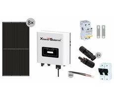 Solarmi GridFree 3000M / Solarkraftwerk / 3kW Netzwechselrichter mit Limiter / 8x 465Wp Solarpanel