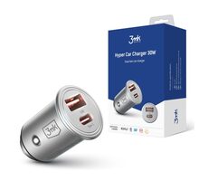 3mk Hyper Car Adapter CL (30W) / 30W / 1x USB + 1x USB - C 