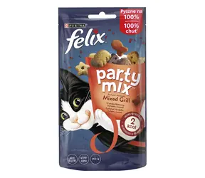 PURINA Felix Party Mix Grill 60 g / Leckerbissen für Katzen