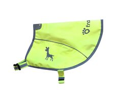 TRACTIVE Neon Reflektierende Hundeweste mit GPS-Tasche Grün - Größe S