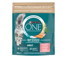 PURINA One Bifensis Adult Salmon 800 g / Futter für ausgewachsene Katzen / mit Lachs und Getreide