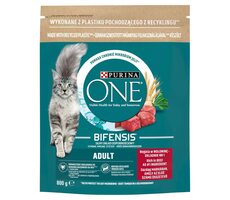 PURINA One Bifensis Adult Beef 800 g / Futter für ausgewachsene Katzen / mit Rindfleisch