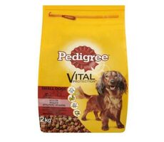 Pedigree Adult Mini Beef mit Gemüse 2 kg / Granulat für ausgewachsene Hunde / Rind und Geflügel