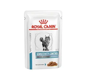 Royal Canin Sensitivity Control Wet 12x 85g / Beutel für Katzen / Hühner / Allergien & Unverträglichkeiten